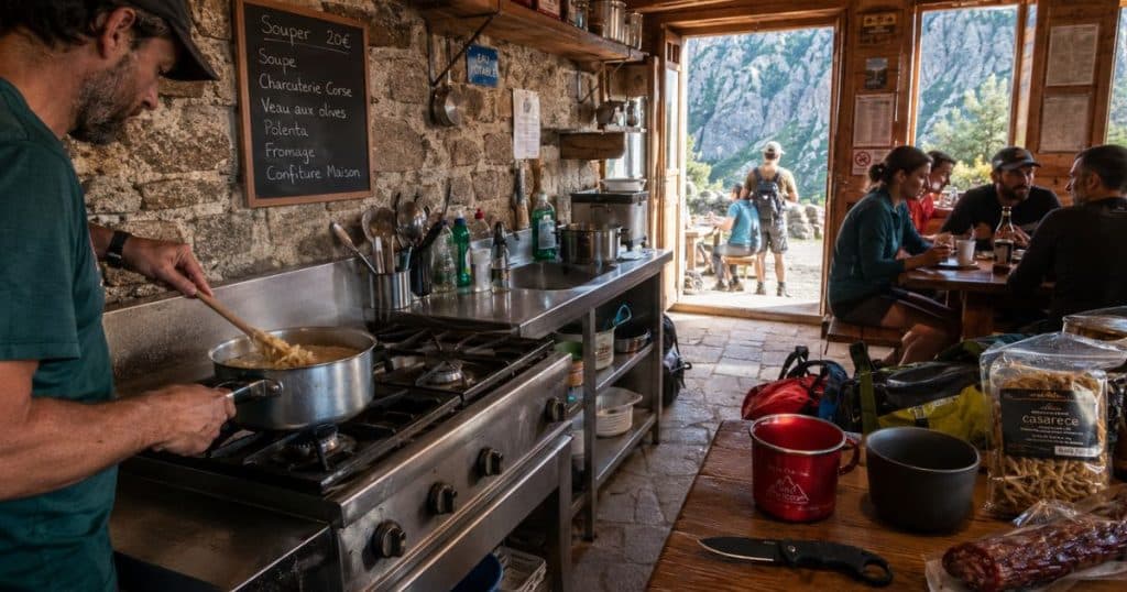 Alléger son sac sur le GR20 : repenser sa cuisine de bivouac 2 dans les refuges du GR20