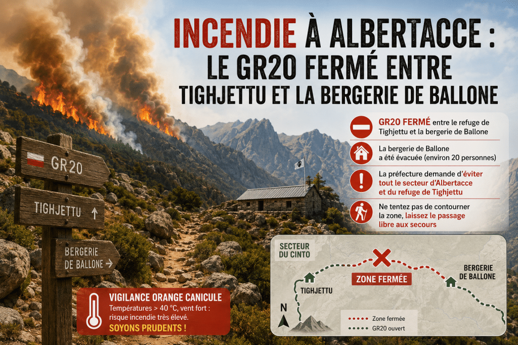 Incendie à Albertacce : le GR20 fermé entre Tighjettu et la bergerie de Ballone 4 incendie 2026 GR20