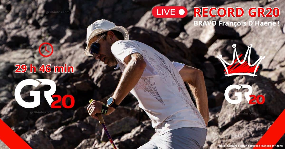 Record du GR20 de François d'Haene 1 record GR20 2026 dhaene en 29h 46