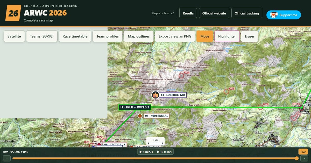 Championnat du monde de raid aventure : l'ARWC 2026 passe par le GR20, de Bavella au Monte Cinto 7 Suivi en direct de l'ARWC 2026 : Luberon MUC entre Tighjettu et le Monte Cinto, 400Team Altore au-dessus du refuge