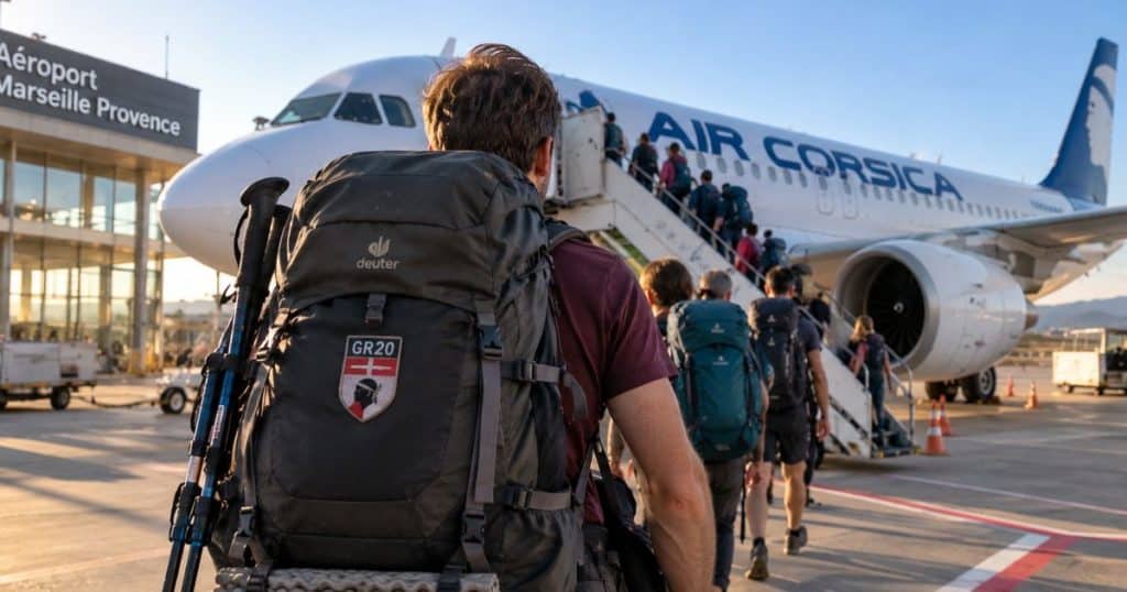 S'envoler faire le GR20 depuis depuis l'aéroport de Marignane 2 vol pour aller en corse faire le GR20